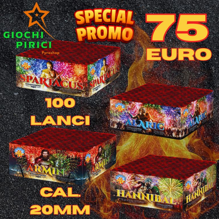 Promo COMMANDER'S 100 Lanci Cal.20mm